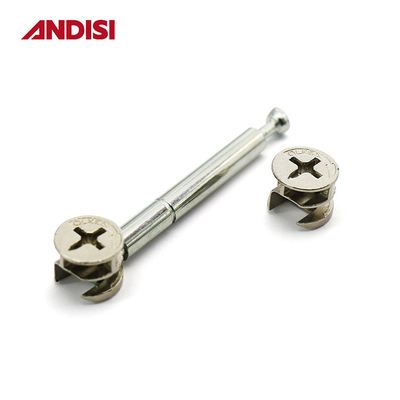 Moderne ontwerp stalen meubels Assembly Cam Dowel Bolt Kit Double Headed End Cam Rod Schroef