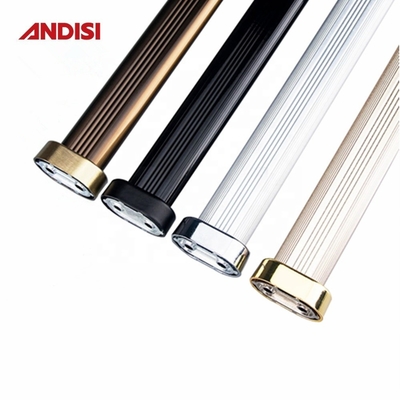 Zink legering verdikkingsspeld flenster garderobe buis steun houder voor 30x15mm kledingstaaf